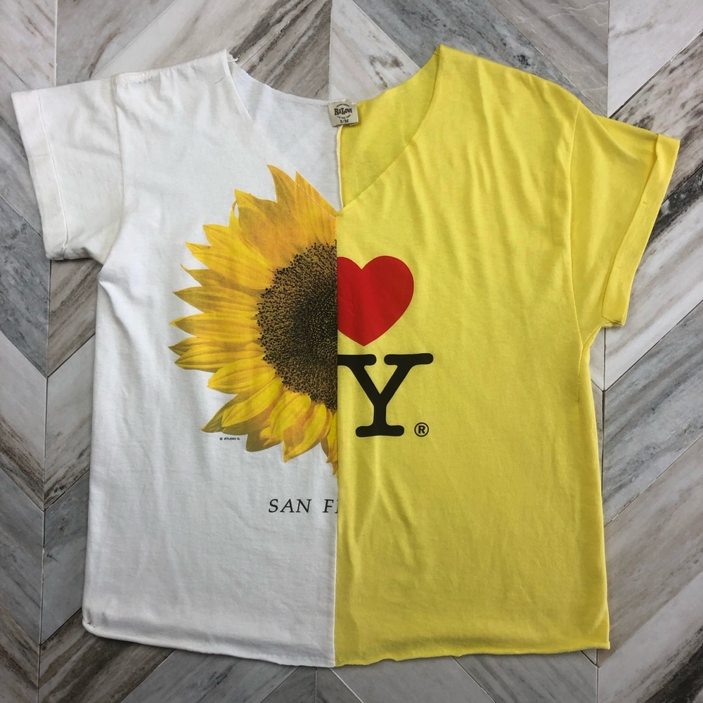 ReLove Handmade UpCycled T-Shirt Graphic Tee